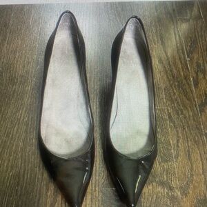 Stuart Weitzman Black Patent Flats